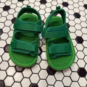 Kids Green Velcro Sandals